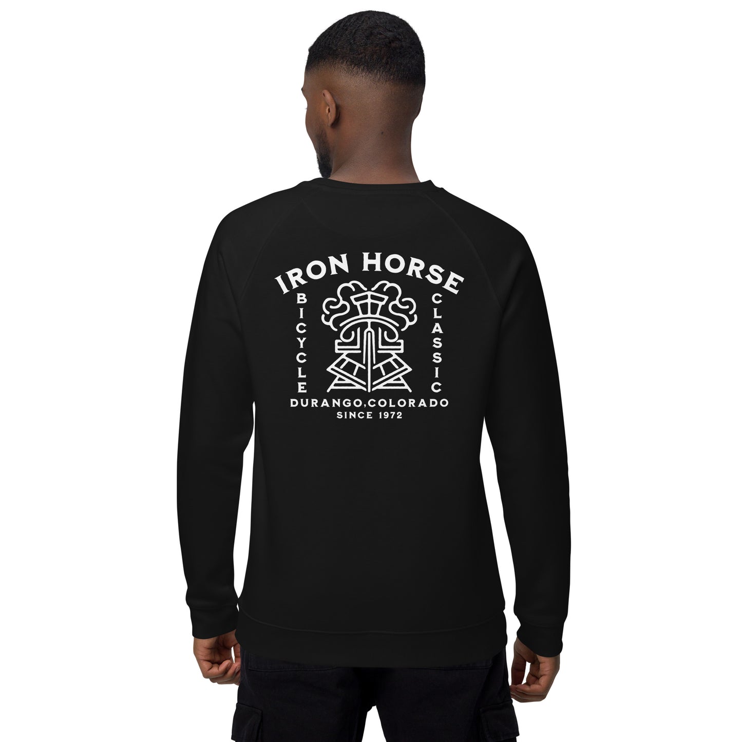 Unisex organic raglan sweatshirt